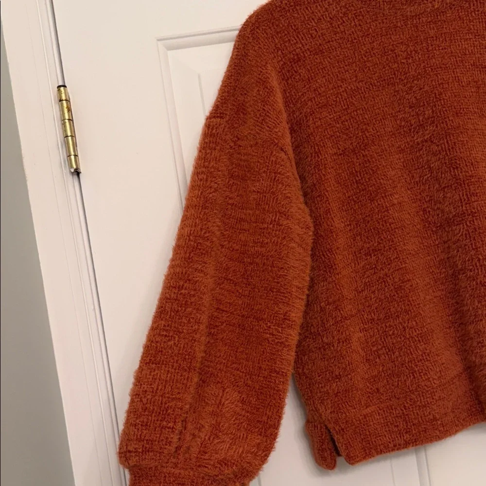 Textured Chenille Mock Neck Sweater